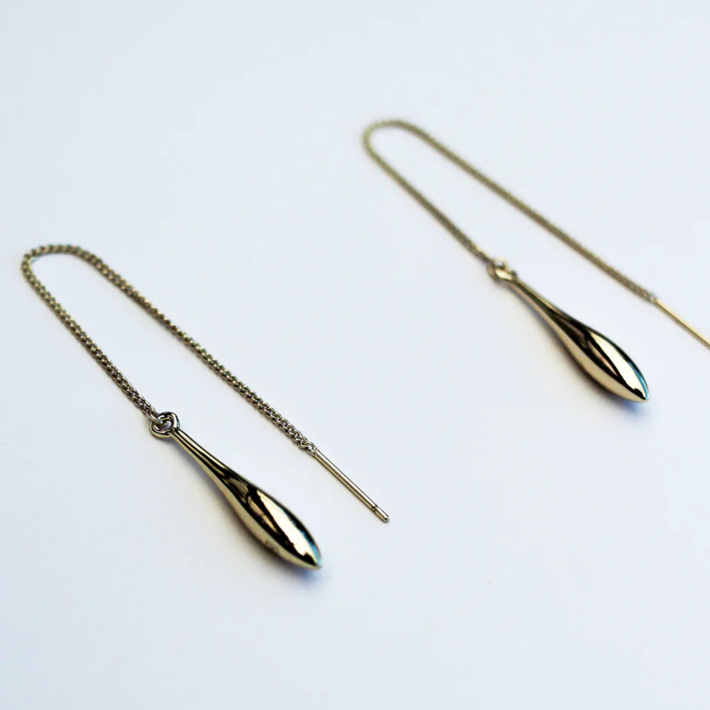 F+H Studios | Droplet Threads Earrings | 18k Gold Plating - NASH + BANKS