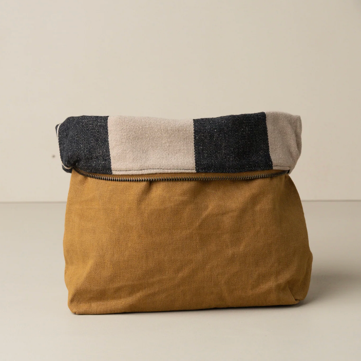 SAARDE | Journey Makeup Canvas Bag | Caramel - NASH + BANKS