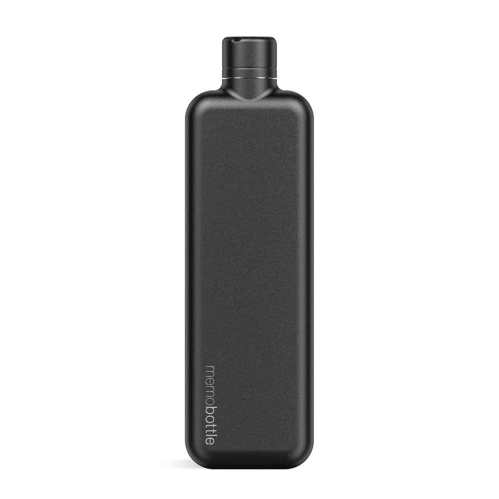 Slim memobottle | Stainless Steel - NASH + BANKS | Black