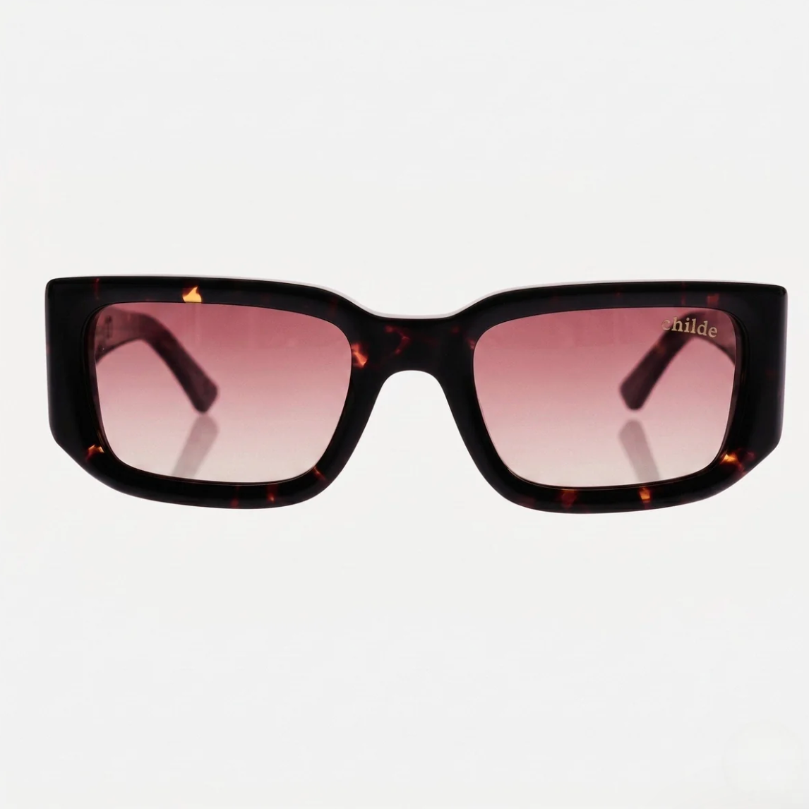CHILDE Eyewear | SoliTV Gloss Havana Tort | Rose Gradient Bio Lens