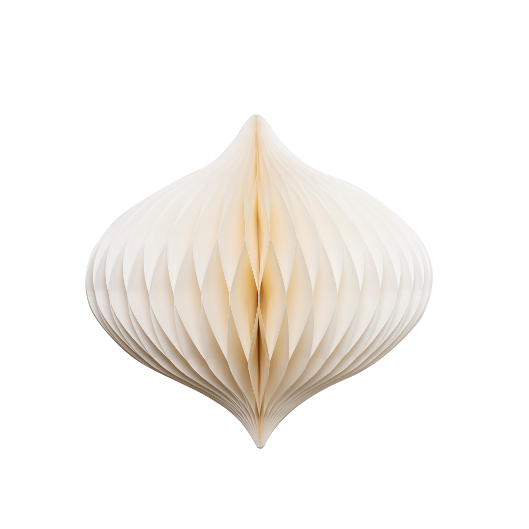 Nordic Rooms | Statement Paper Jewel Ornament | Off-white | 30cm