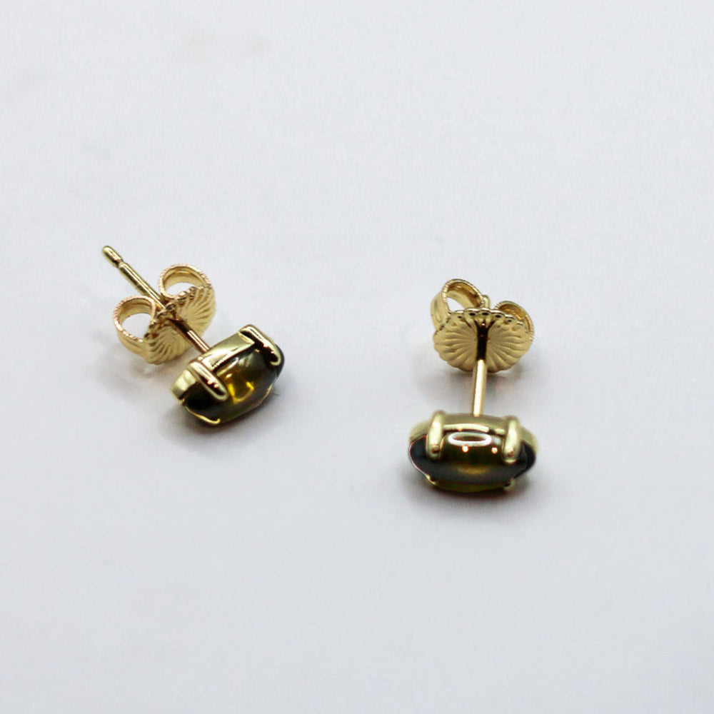 Sweet Things Gemstones Stud | 18k Gold Plating - NASH + BANKS | Peridot