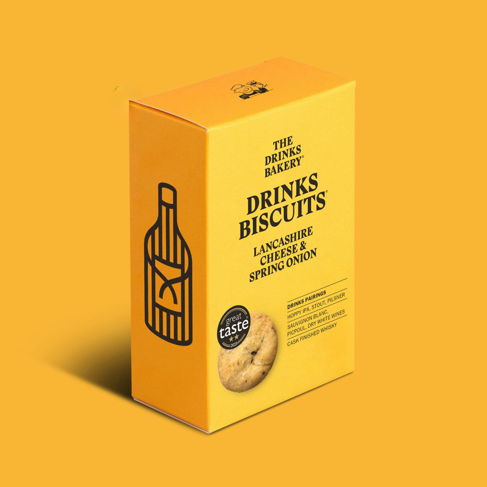 The Drinks Bakery | Drinks Biscuits | Lancashire Cheese & Spring Onion - NASH + BANKS | Regular [110g]