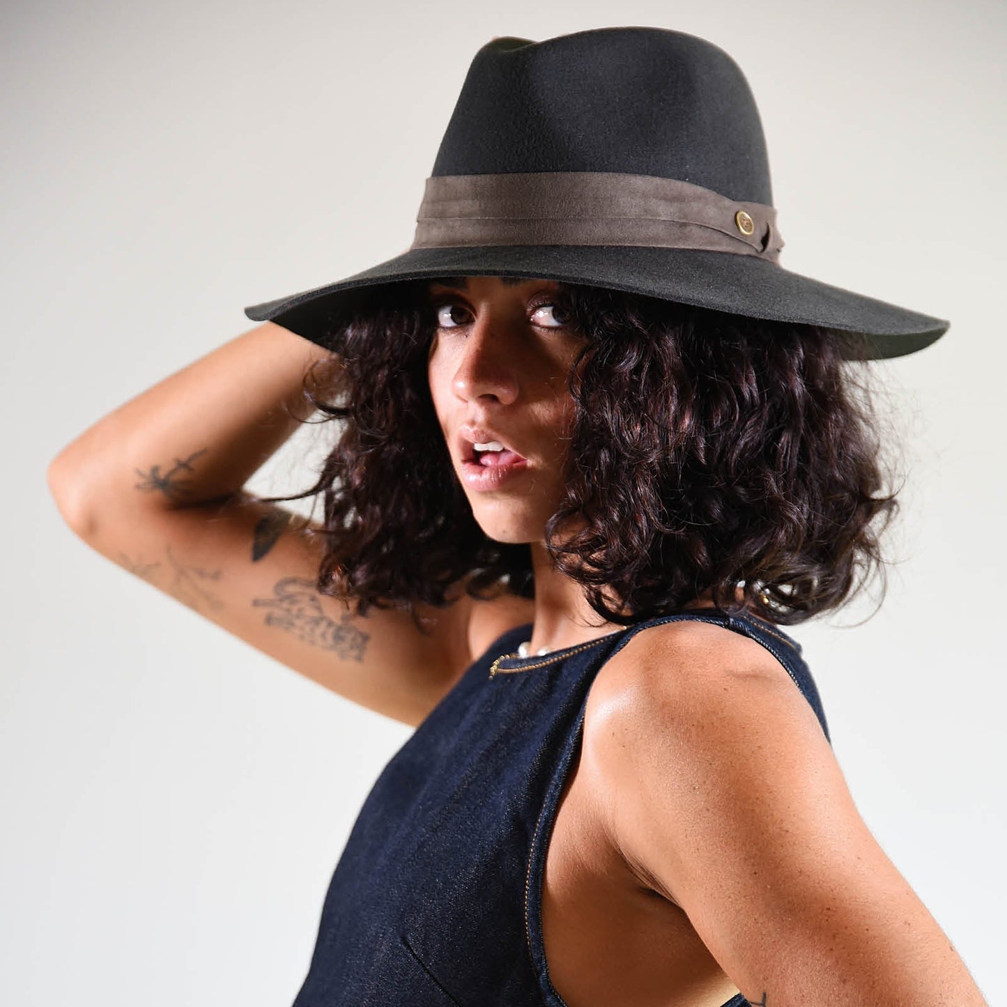 FallenBROKENstreet | The Moment Wide Felt Hat | Dusty Green - NASH + BANKS