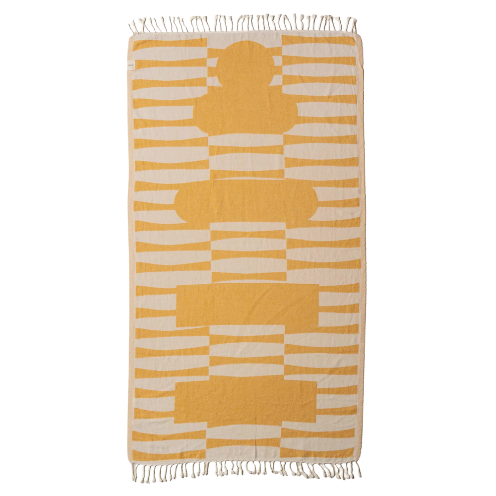 Totem Turkish Beach Towel | Honey - NASH + BANKS