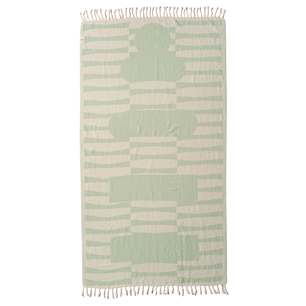 Totem Turkish Beach Towel | Sea - NASH + BANKS