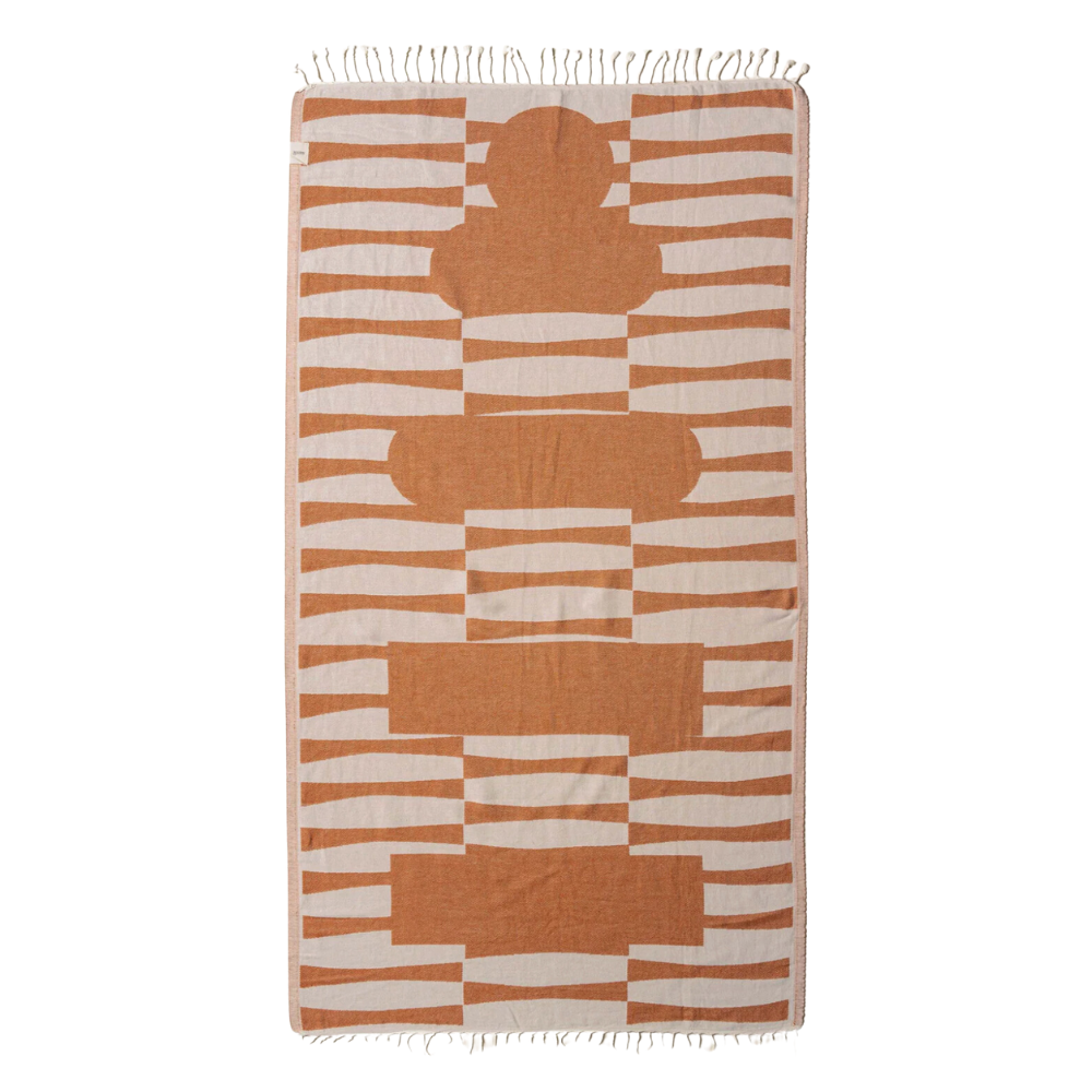 SAARDE | Totem Turkish Beach Towel | Terracotta