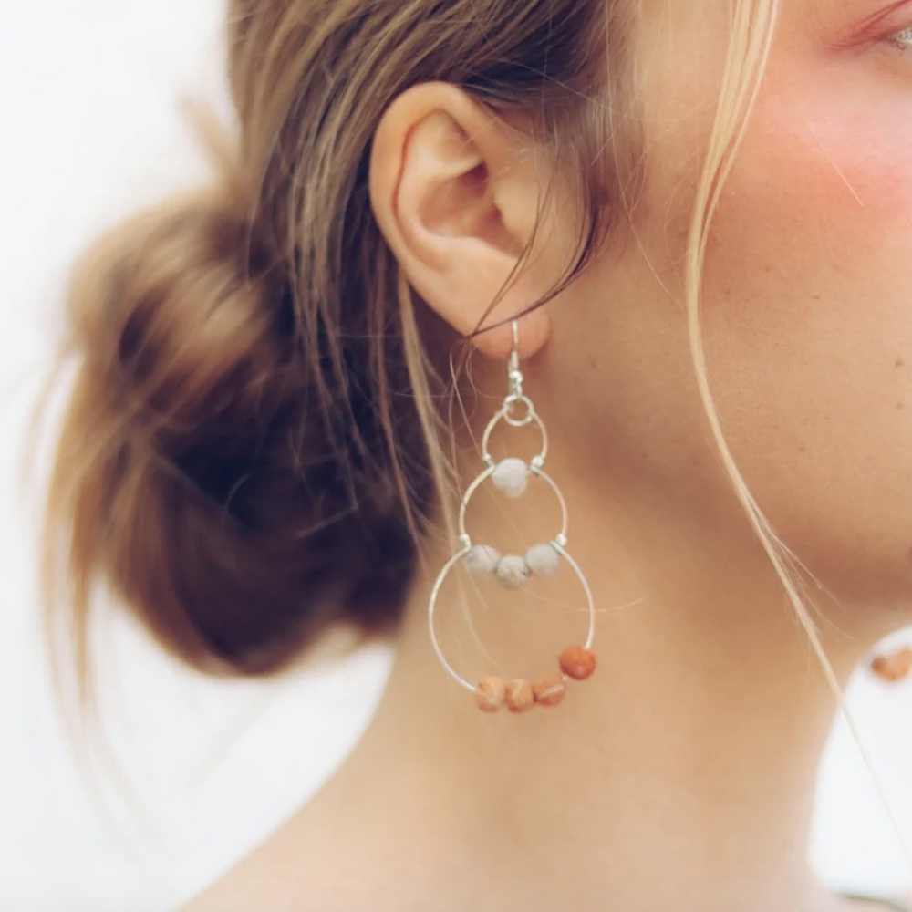 Upcycle Drop of Colour Earrings