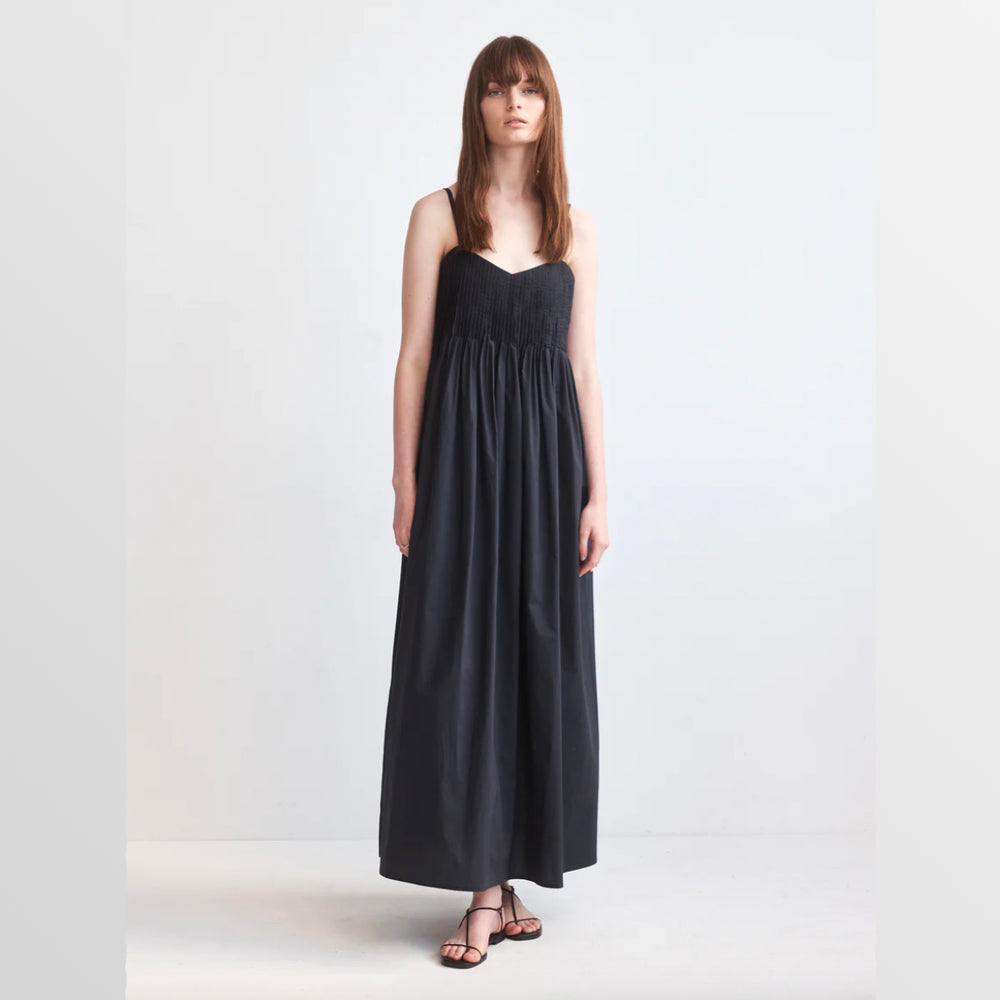 FOEMINA | VIV Dress | Navy Cotton Poplin