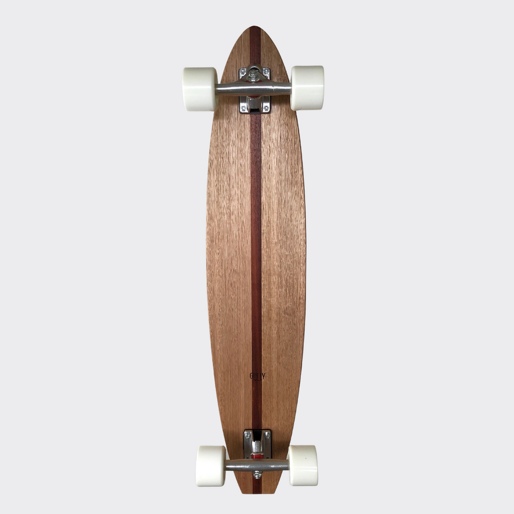 Medium Flat-Tail Timber Skateboard | Victorian Ash with Jarrah inlay