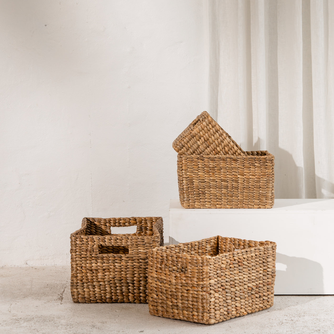 INARTISAN | Waterhyacinth Rectangular Storage Basket - NASH + BANKS
