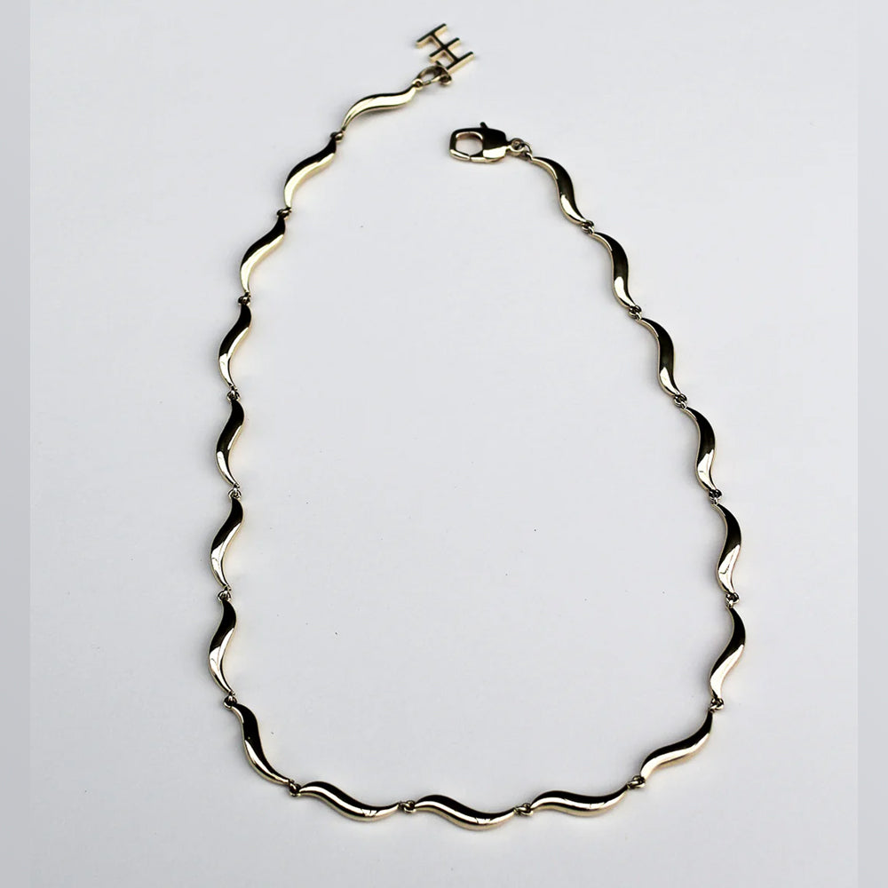 F+H Studios | Wave Chocker Necklace | 18k Gold Plating