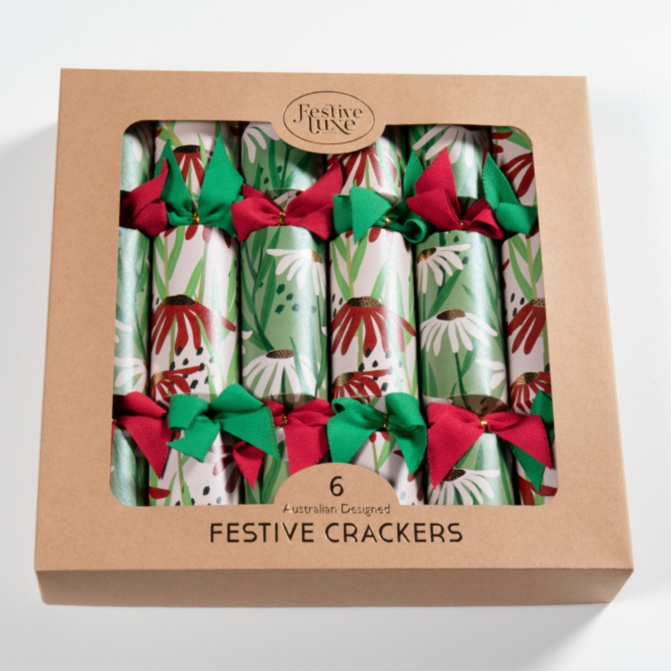 Festive Luxe | Whoops a Daisy | Christmas Crackers 6pk 
