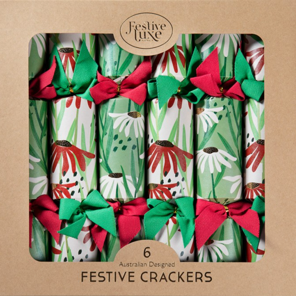 Festive Luxe | Whoops a Daisy | Christmas Crackers 6pk 
