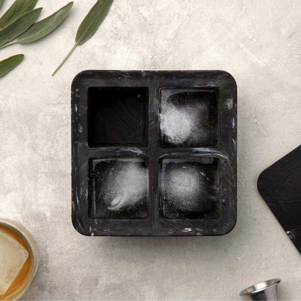 W&P - Ice Cube Tray | XL | Marble Black