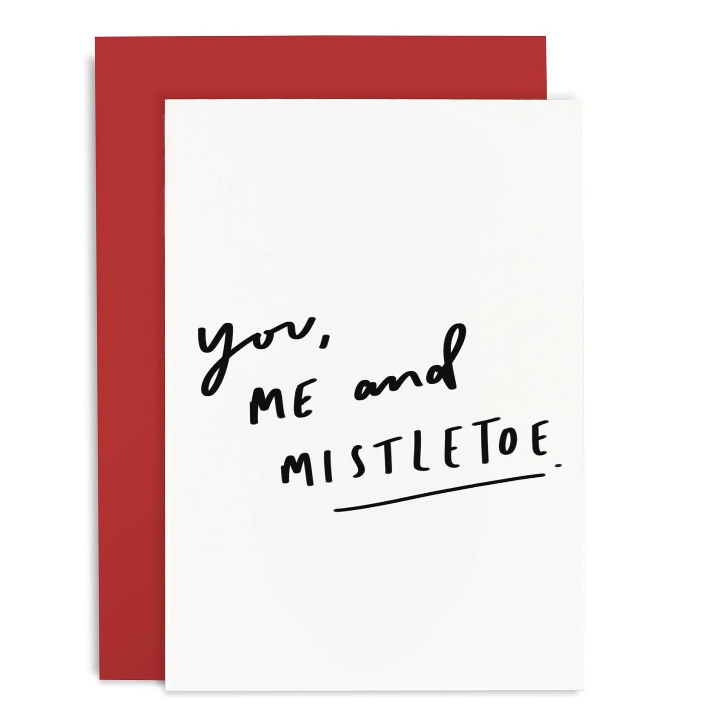 You, me & Mistletoe | Christmas Greeting Card