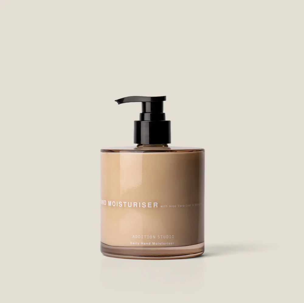 Addition Studio | Hand Moisturiser | Glass Bottle
