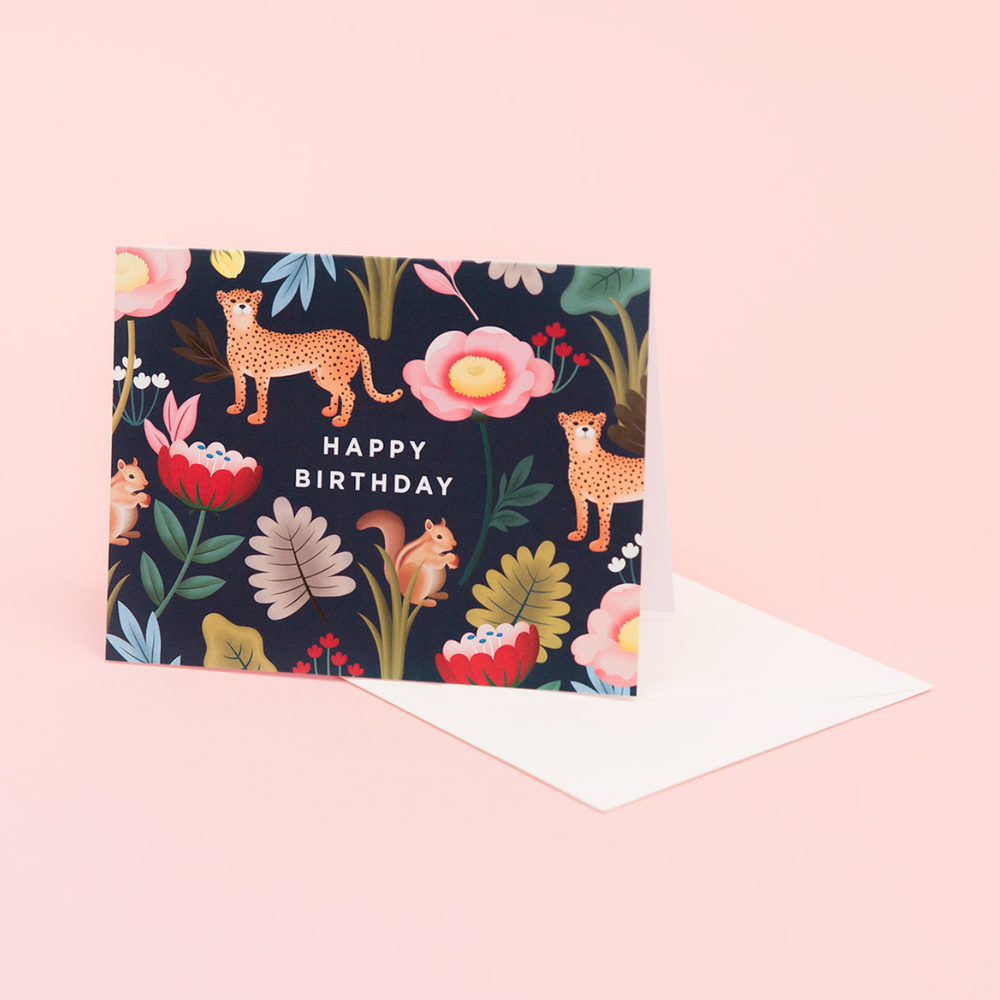 Animal Kingdom Birthday | Navy | Birthday Card