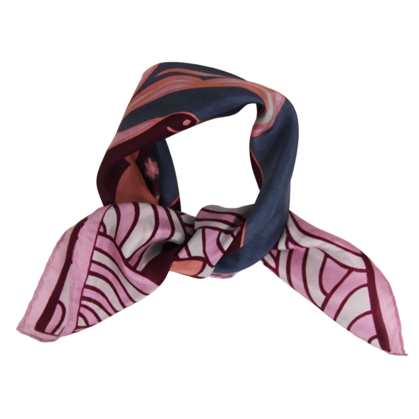 Les Belles Vagabondes | Agami Bordeaux | Mini Silk Scarf - NASH + BANKS