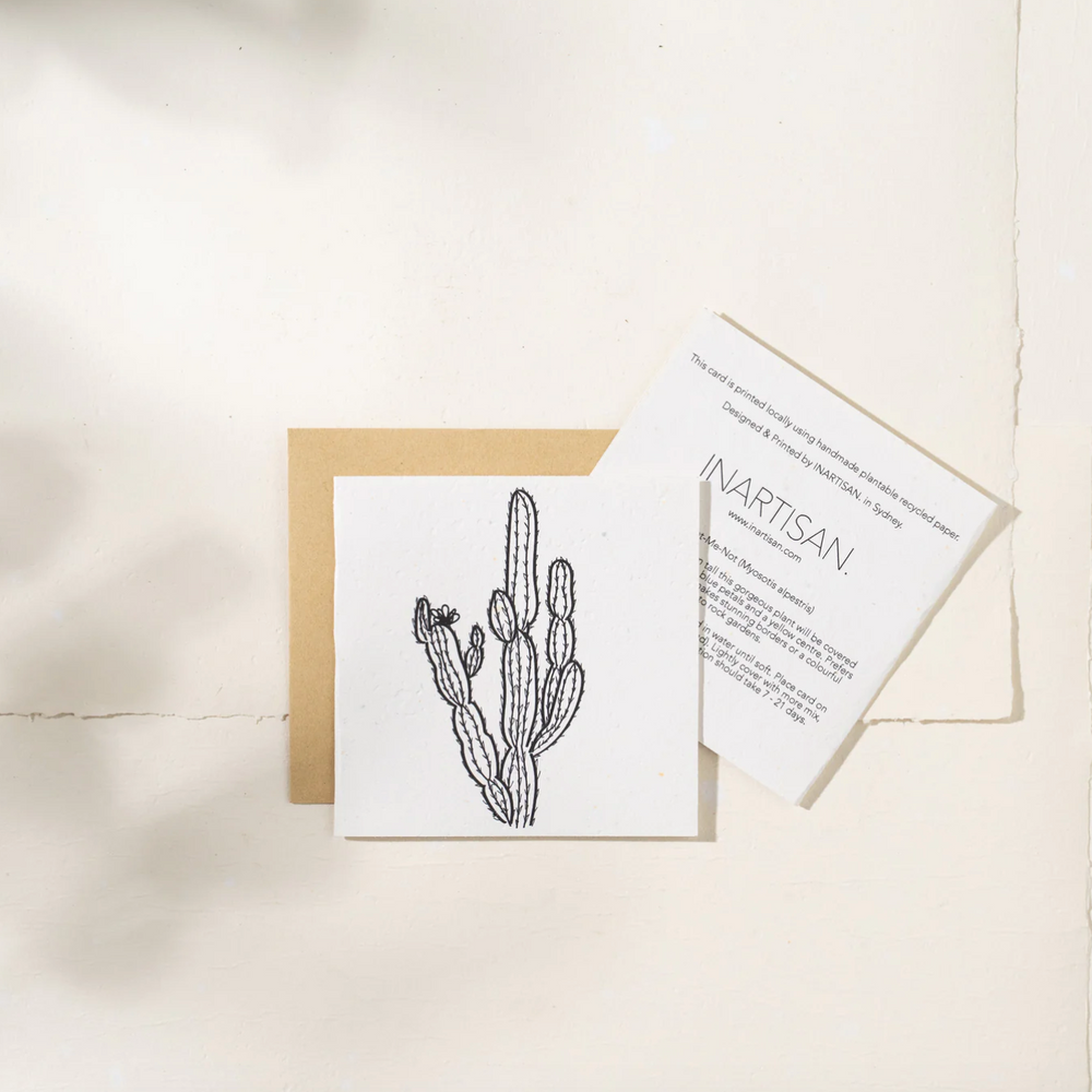 cactus plantable card