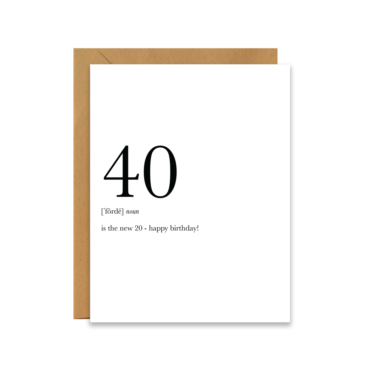 40 Definition | Birthday Card