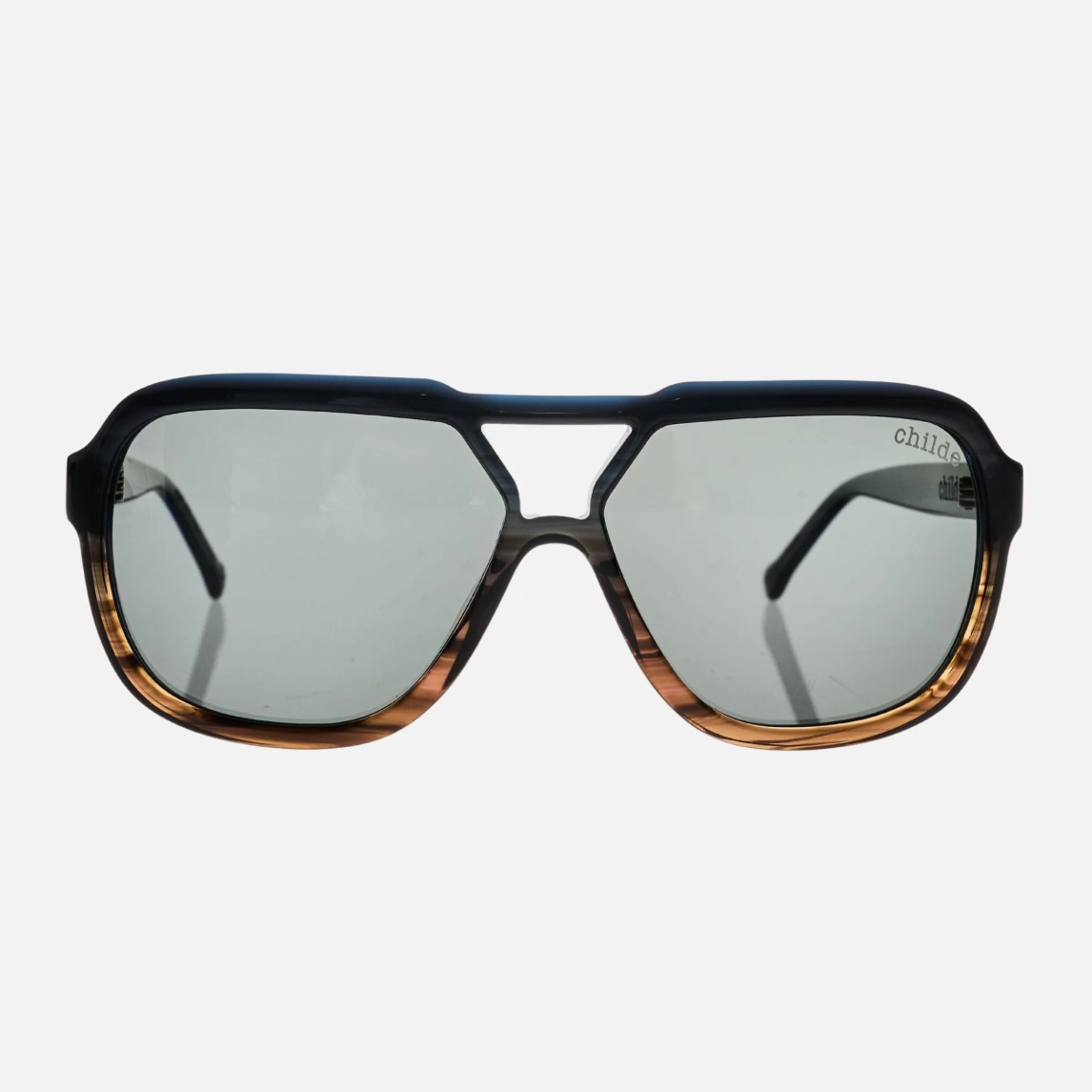TREBLE 2.0 Blue Sunset Gradient | Green Polarised Bio Lens