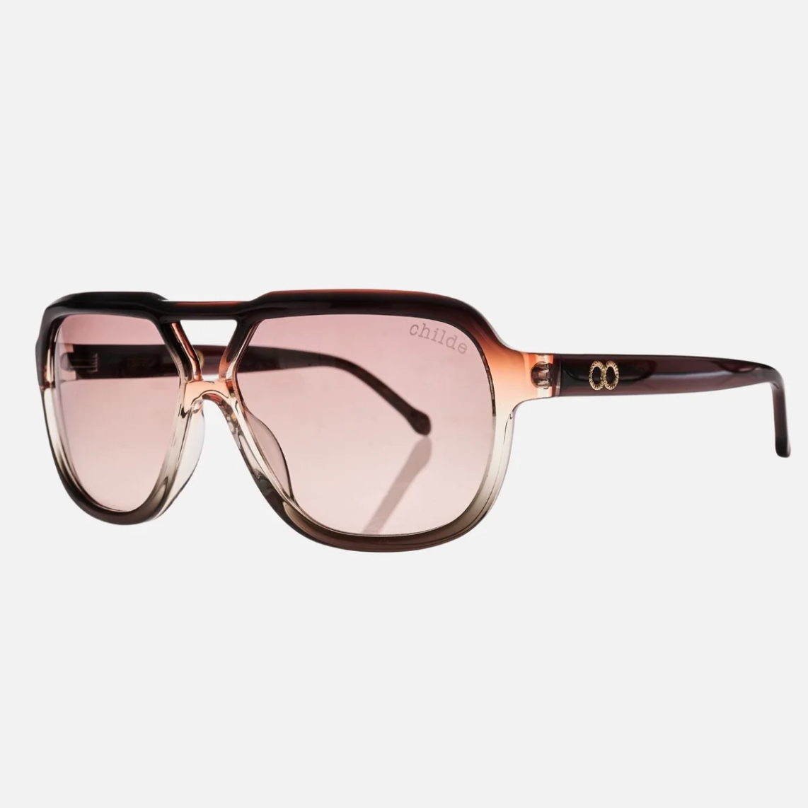 TREBLE 2.0 Brown Orange Fade | Rose Gradient Bio Lens