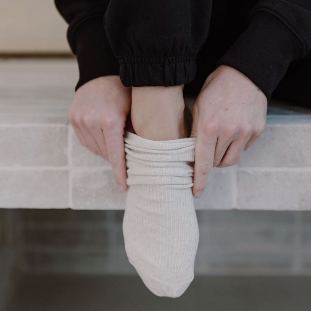 Cotton Ankle Socks | Natural