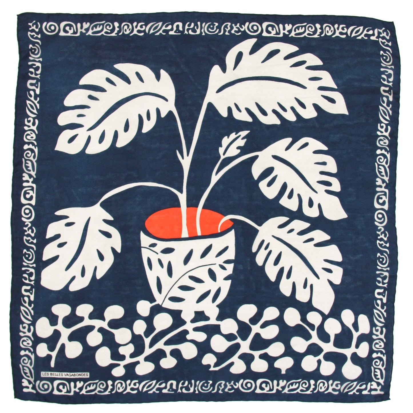 Les Belles Vagabondes | Arum Marine | Mini Silk Scarf - NASH + BANKS