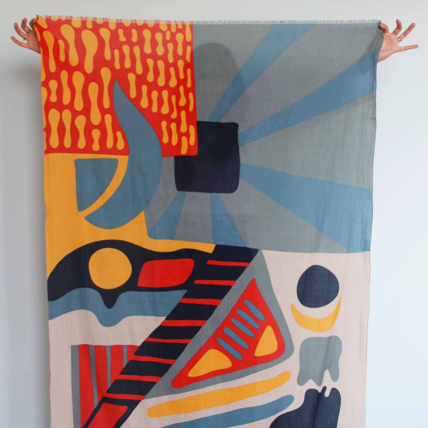 Les Belles Vagabondes | Sunshine Blue | Organic Cotton Scarf - NASH + BANKS