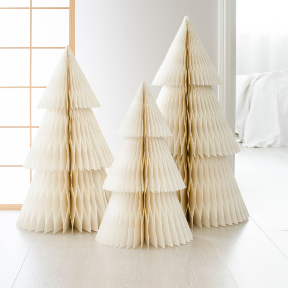 Deluxe Tree Standing Ornament | Off-White | 80cm