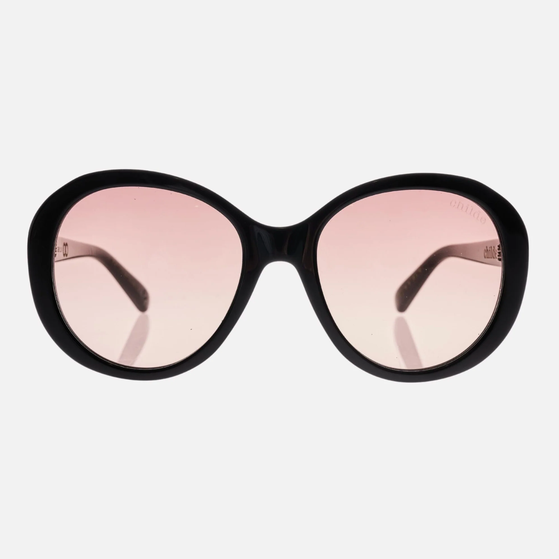 CHILDE Eyewear - DRUMMER 2.0 Gloss Black | Rose Gradient Bio Lens
