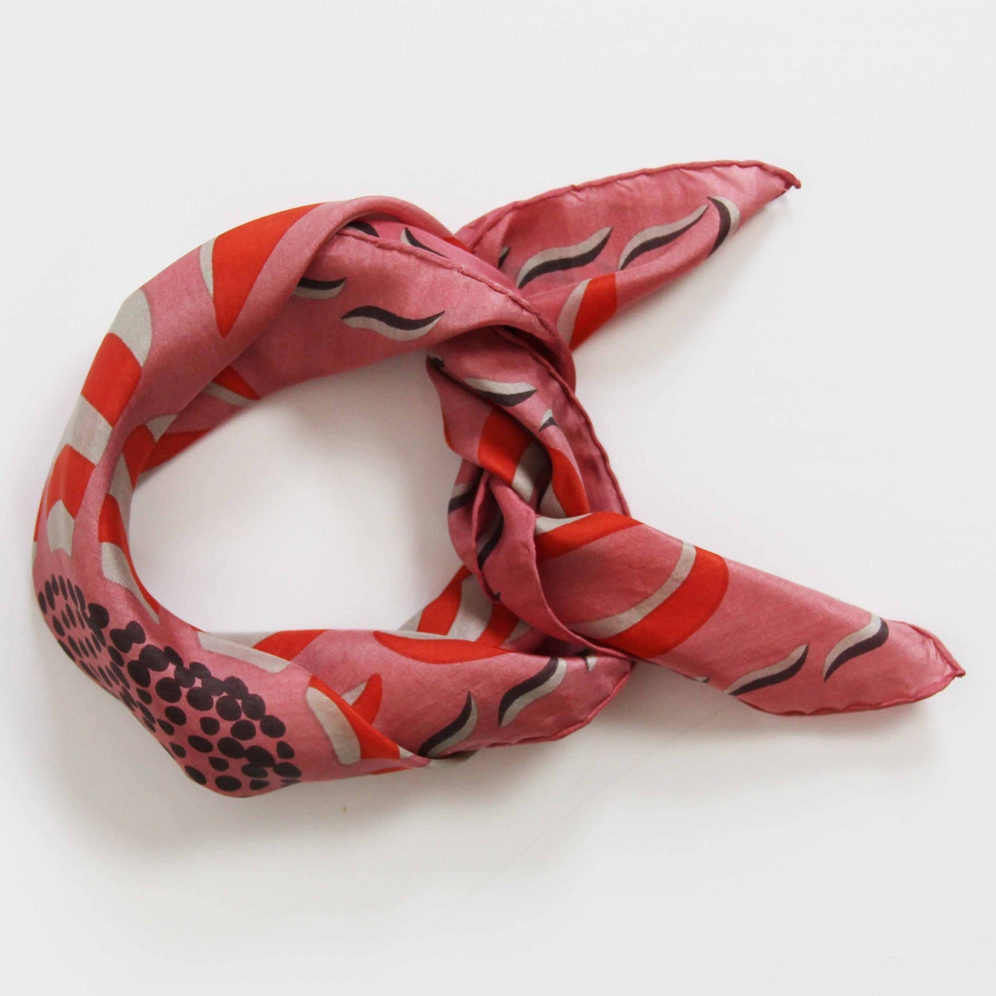 Les Belles Vagabondes | Forget-me-not Rose | Mini Silk Scarf - NASH + BANKS