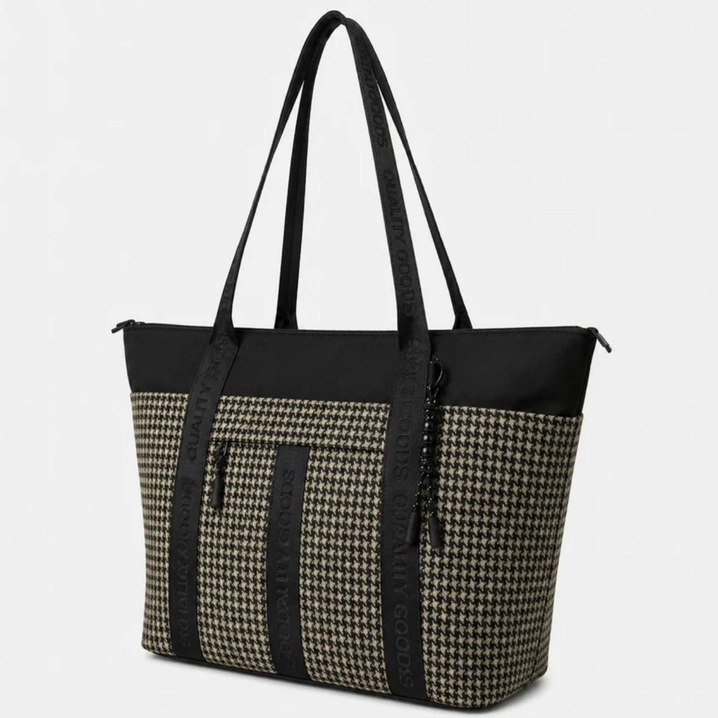 Jasper Tote | Houndstooth Herringbone