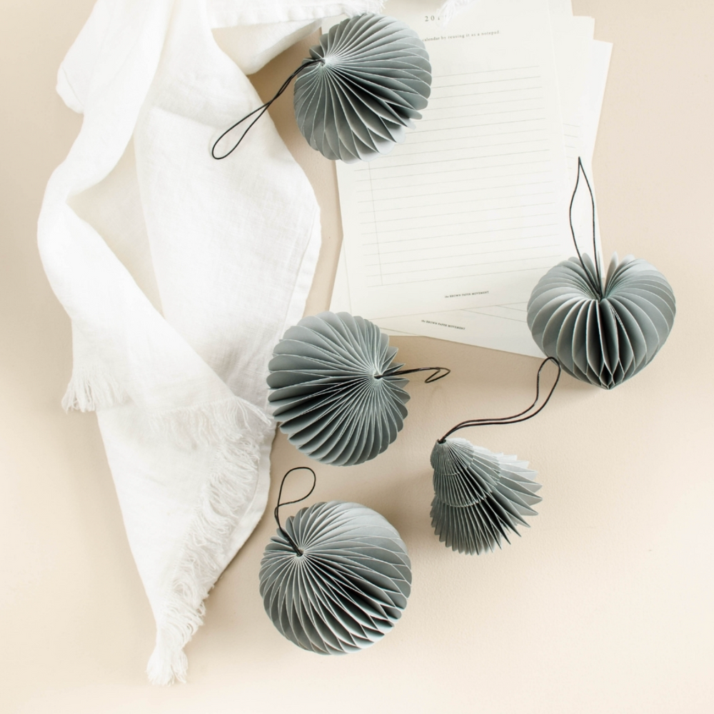 Paper Jewel Ornament | Dusty Blue - NASH + BANKS