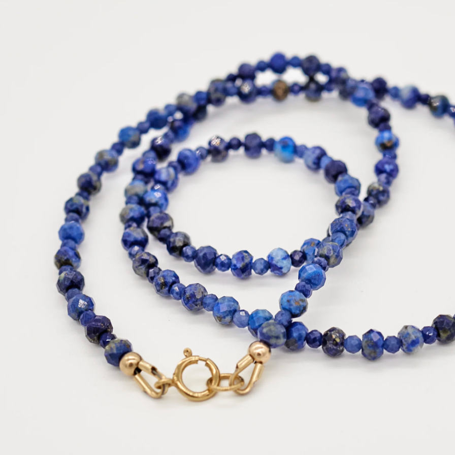 Bold Stone Necklace | The Hannah 2 \\ Lapis Lazuli & Sodalite