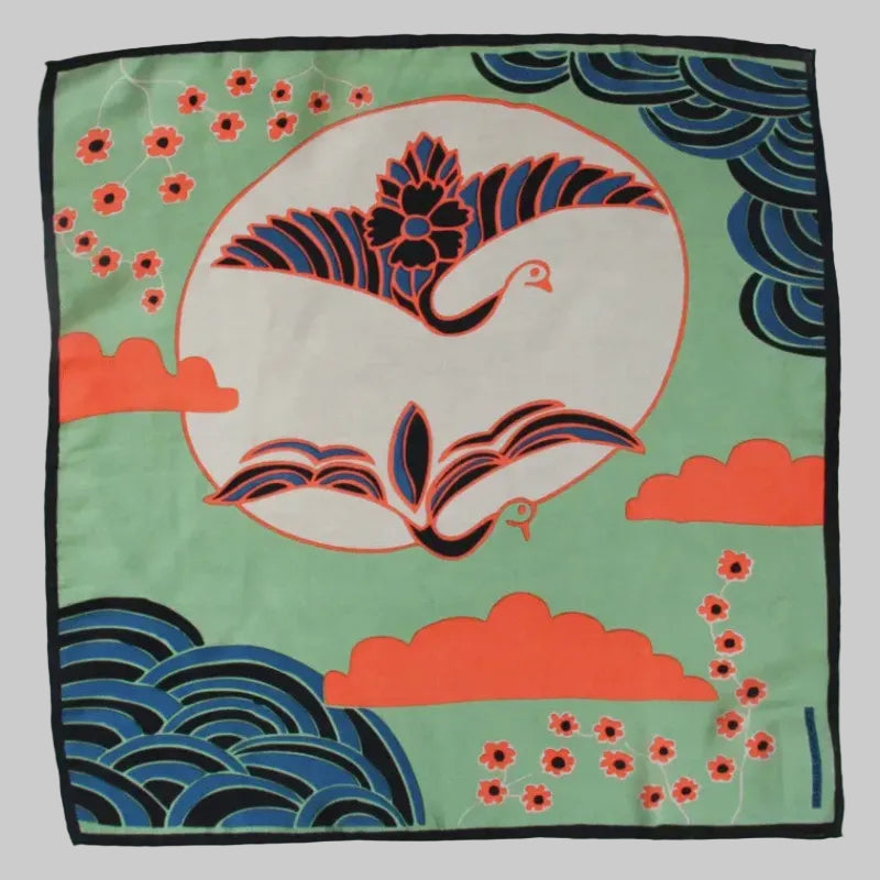 Les Belles Vagabondes | Agami Coral | Mini Silk Scarf - NASH + BANKS