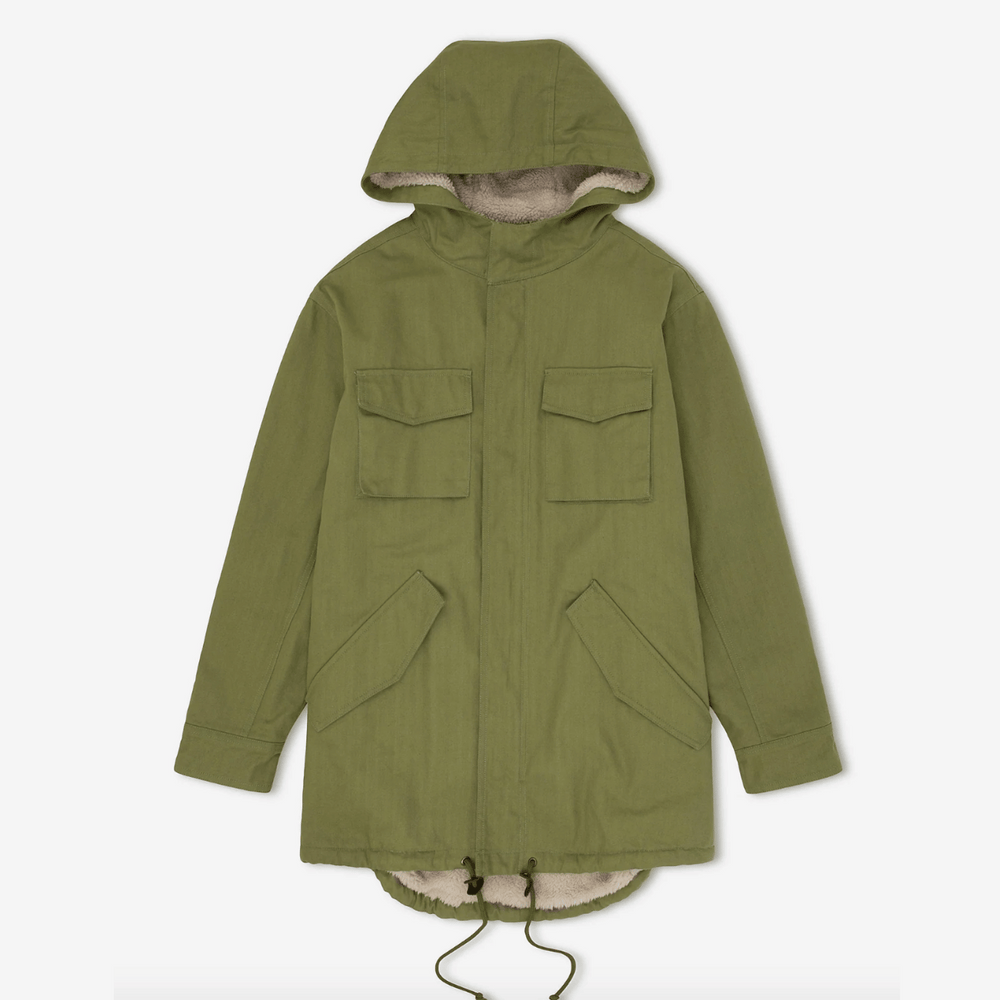 
                  
                    Mr Simple | Mod Sherpa Jacket | Army
                  
                