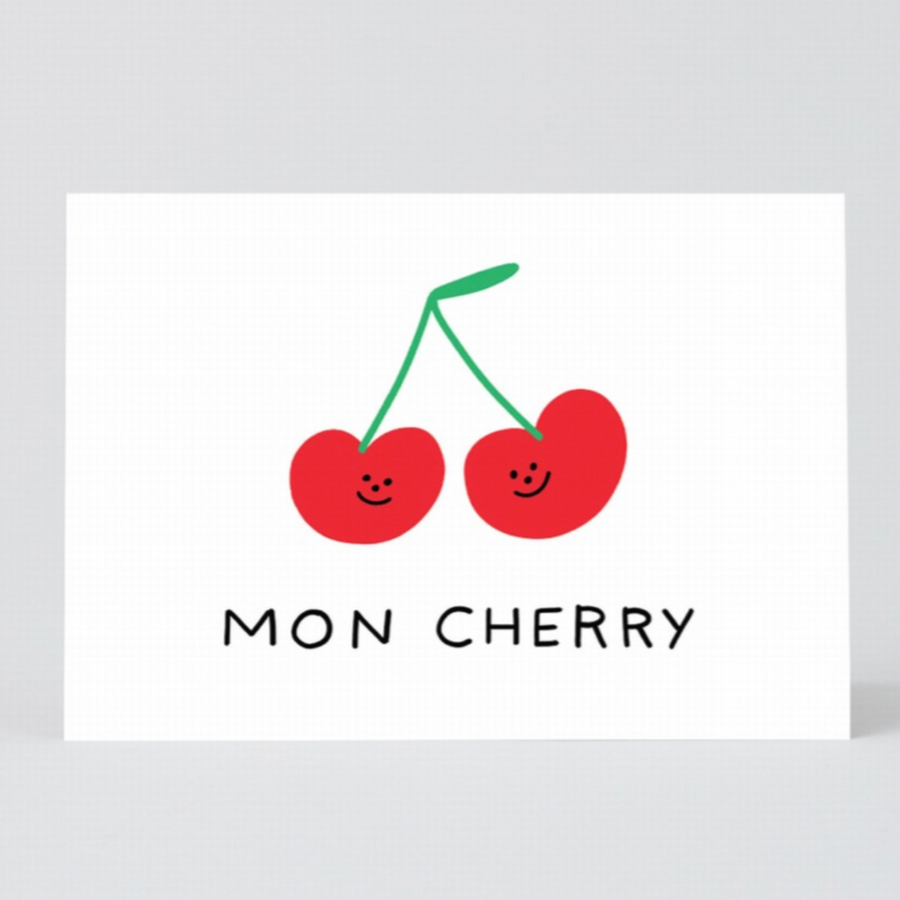 Mon Cherry | Blank Greeting Card