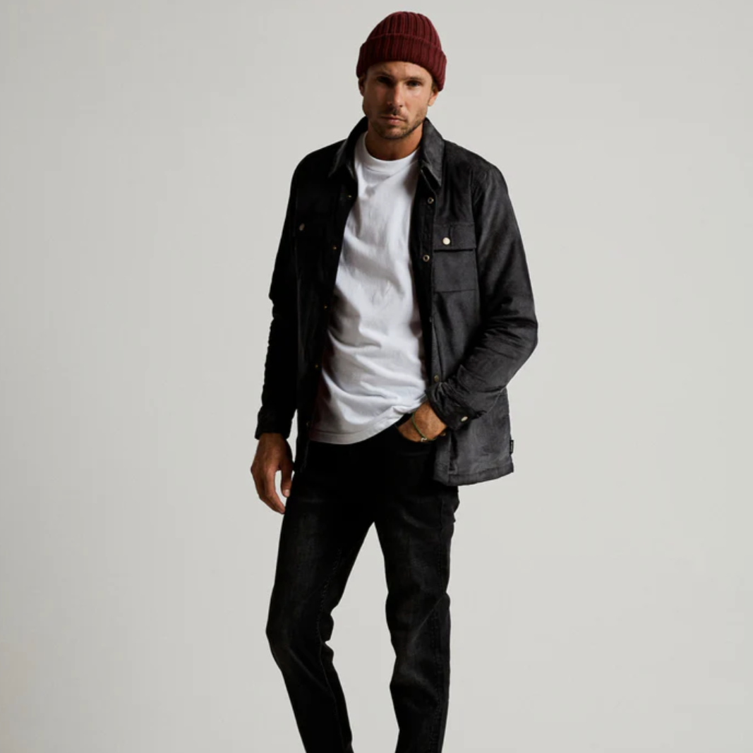 
                  
                    Mr Simple | Quilted Cord Jacket | Graphite
                  
                