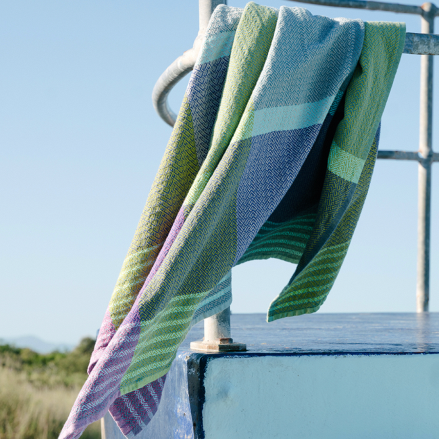 Mungo Textiles - Folly Beach Towel - Seaglass - Nash + Banks