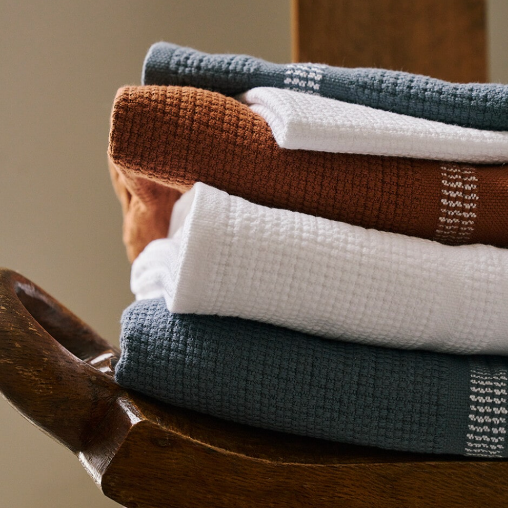 
                  
                    Mungo Textiles - Organic Block Rib Towels
                  
                