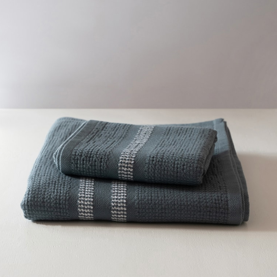 
                  
                    Mungo Textiles - Organic Block Rib Towel - Orion
                  
                