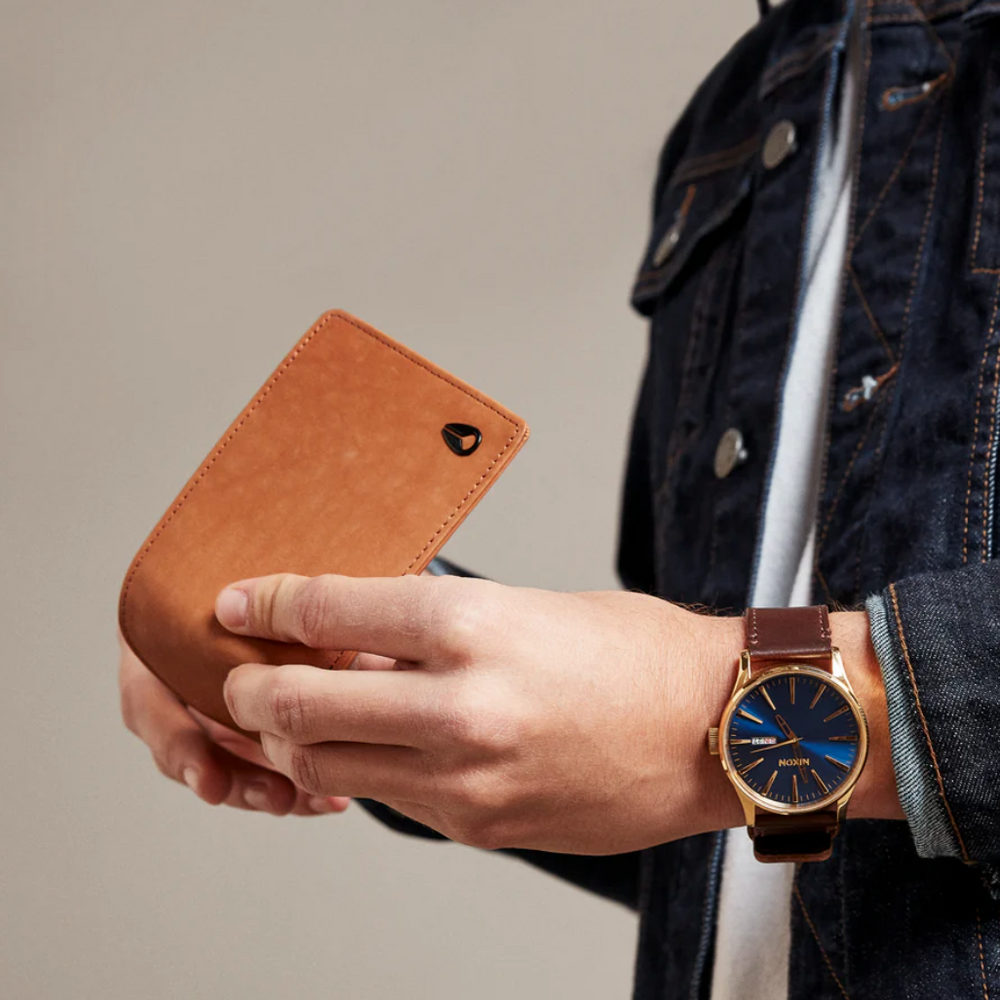 NIXON - Pass Leather Wallet | Saddle