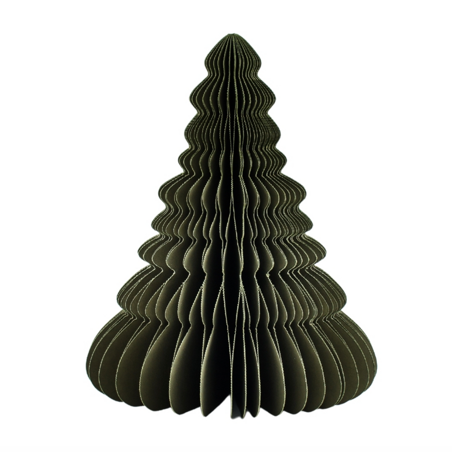 Classic Standing Tree Ornament - Olive Green [24cm]