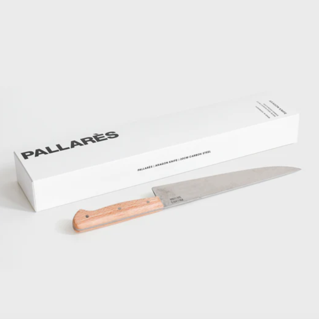 Pallarès Aragon Knife | Beech Wood | 20cm | Carbon Steel