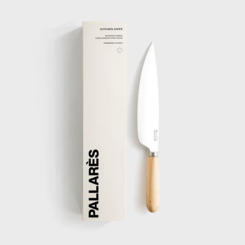 Pallarès | Kitchen Knife | Boxwood | 22cm Stainless Steel Blade