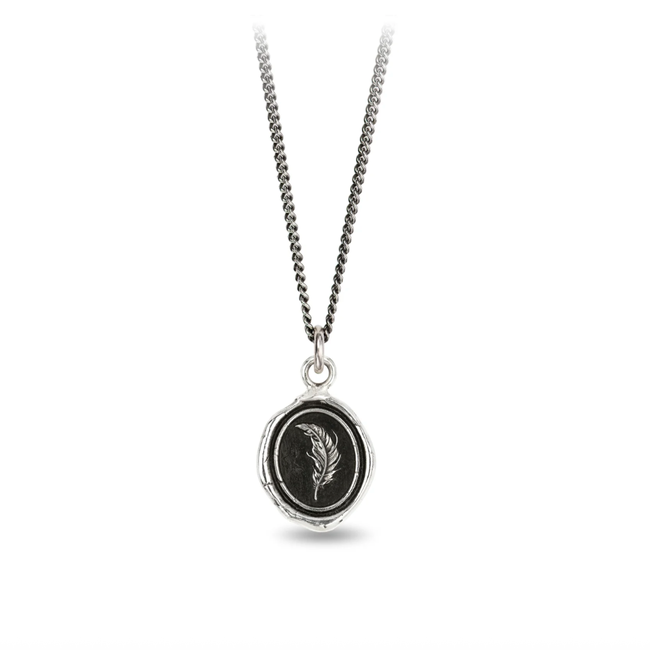 Pyrrha | Feather Necklace - Nash + Banks