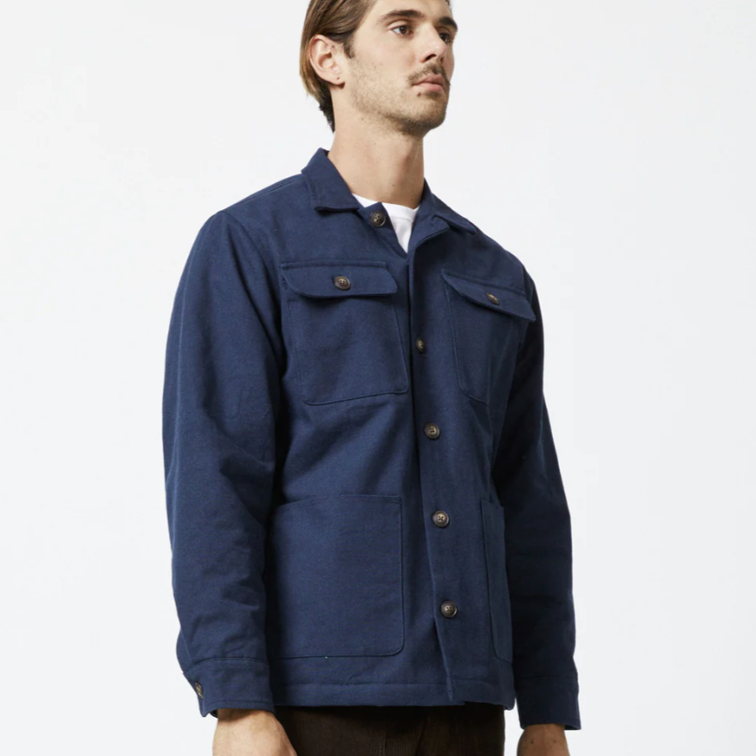 Mr Simple | Stockyard Sherpa Jacket - NASH + BANKS | Navy