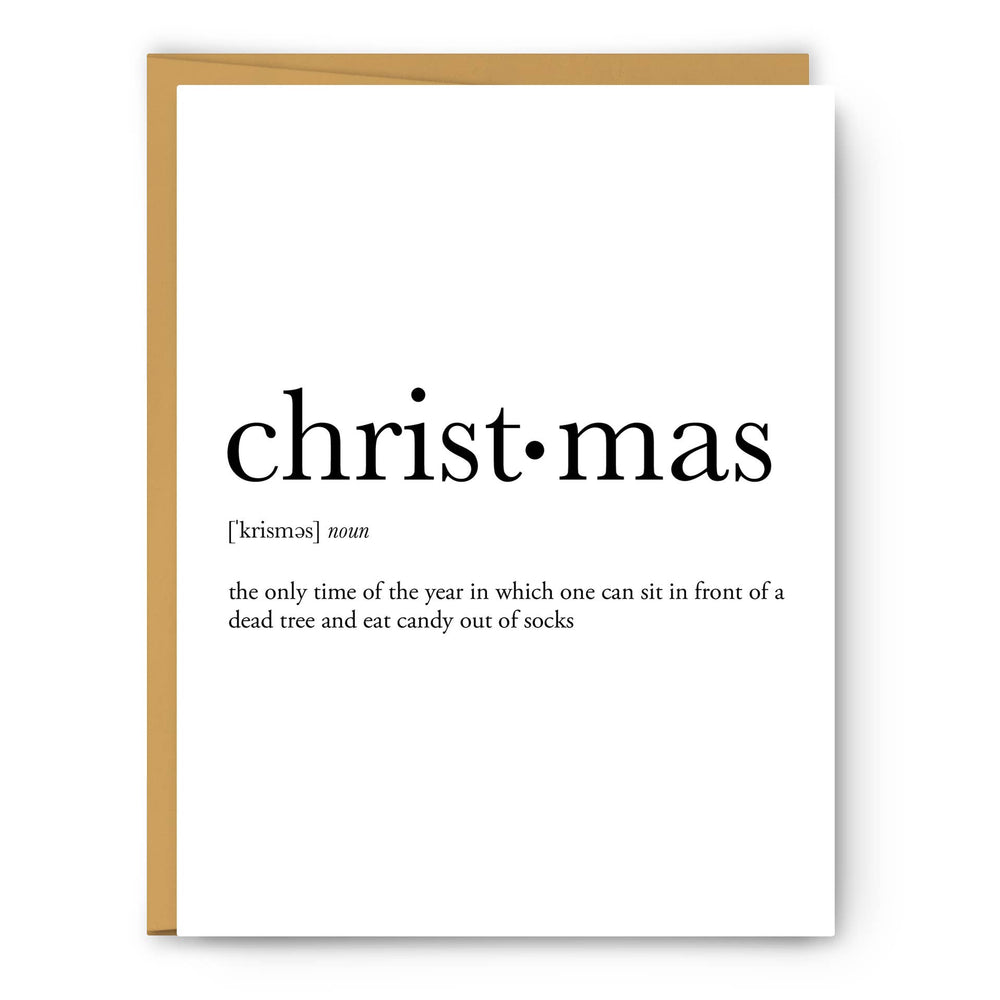 Christmas Definition | Christmas Greeting Card - NASH + BANKS